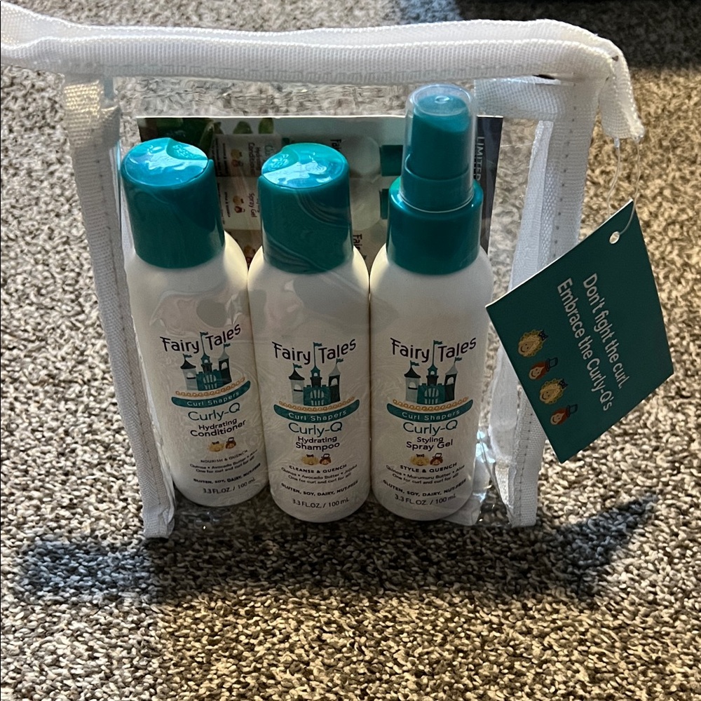 BNWT Fairy Tales Curl Shapers Curly-Q Travel Hair Care Set